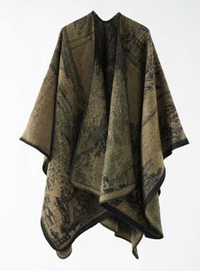 New Art Retro Shawl Women's Travel Scarf Women's Wear Exter