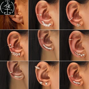 Cartilage Conch Fake Without Piercing Cuff Earring Earcuff W