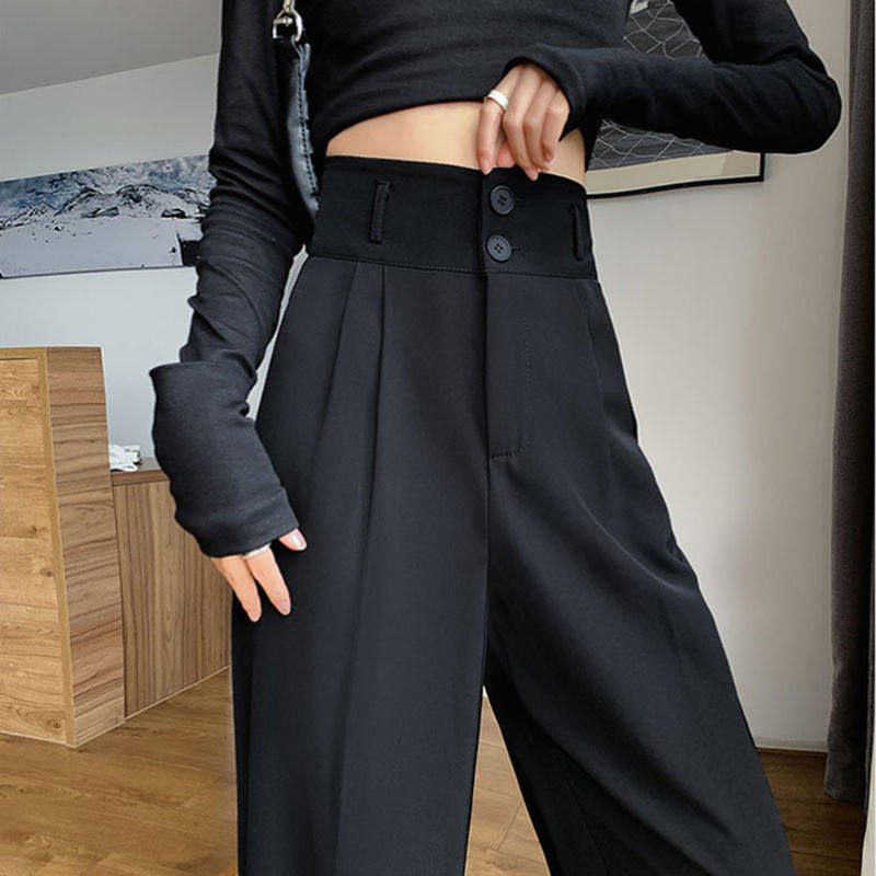 trouser for Trousers black white Straight Leg Pants Women