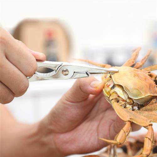 2件套吃蟹工具螃蟹去皮钳大闸蟹破壳钳优质合金米木4018