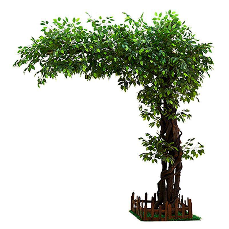 仿真假树大树仿真榕树室内大型植物装饰客厅酒店布景绿植树干