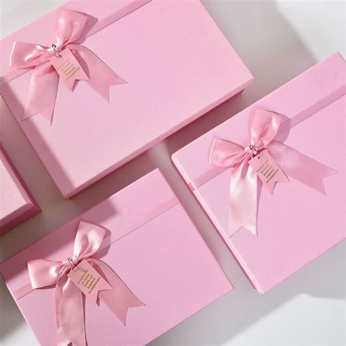 Прямоугольная милая коробка, подарок на день рождения, в корейском стиле