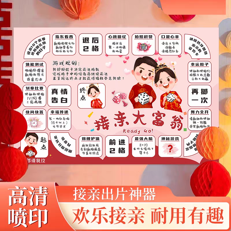 接亲大富翁挂毯全套堵门小游戏