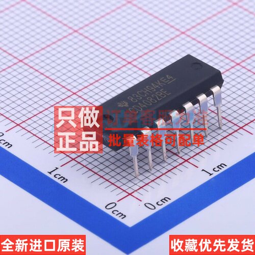 逻辑门 CD4082BE DIP-14 TI/德州 电子元器件配单原装正品