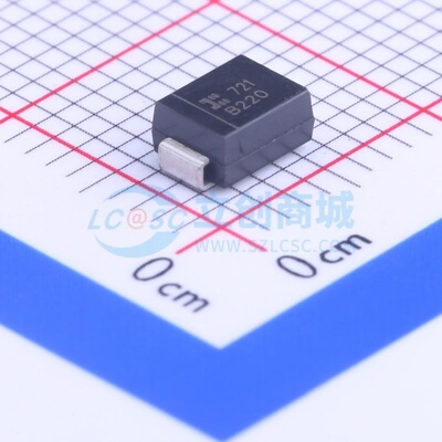 肖特基二极管 B220-13-F DO-214AA DIODES(美台) 电子元器件配单