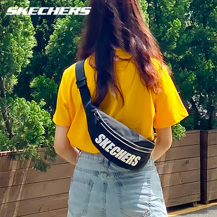 Skechers斯凯奇斜挎包女春新款百搭时尚潮ins胸包休闲运动腰包男