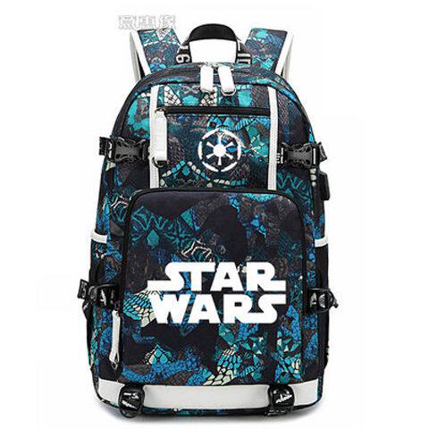 星球大战9书包 双肩包 背包star wars初中学生休闲电脑包USB充电