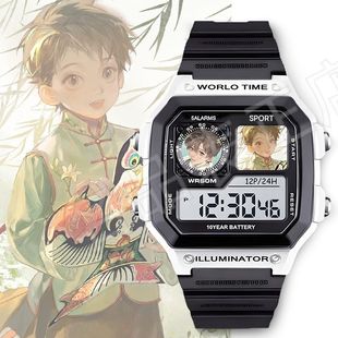 新款吴邪小说周边盗墓笔记礼物可定制电子手表学生运动有闹钟夜光