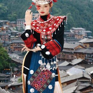 贵州千户苗寨苗族服装苗疆少女旅拍服摄影女装少数民族舞台演出服