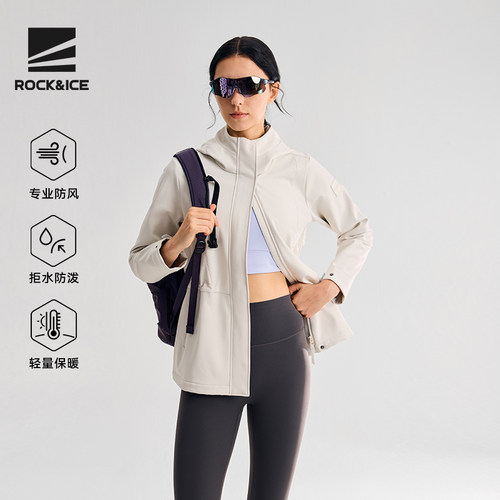 抓绒保暖软壳衣女款弹力防风外套