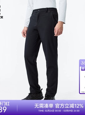 ROCKICE软壳冲锋裤男秋冬防风防泼水抓绒裤户外保暖运动登山裤子