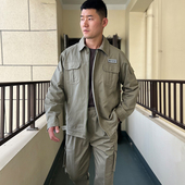 春秋国家电网纯棉工作服套装 男电焊电工劳保电力服耐磨加厚可定制