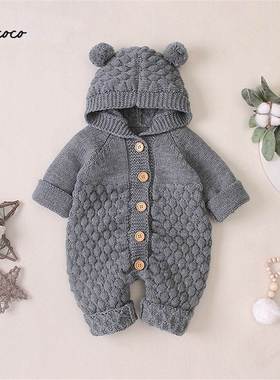 Baby boy girl Clothes New born for Winter Rompers Newborn