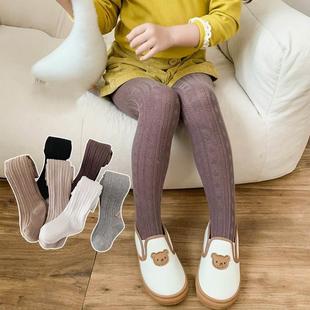 Baby Girl Tights Warm Leggings Kids Pants Solid Cotton Child