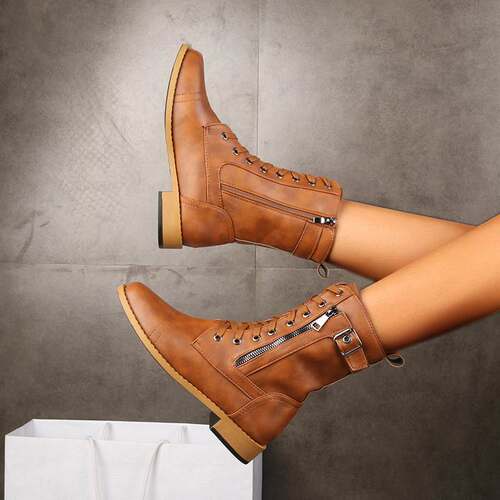 Knight boots British women martin boots big size 43女马丁靴