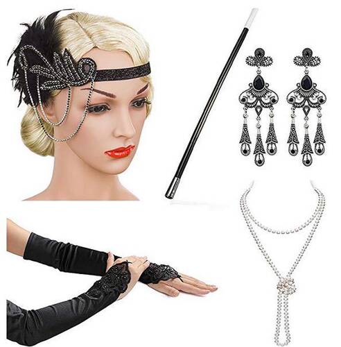 1920s Flapper Headband Accessories Gatsby party Headpiece