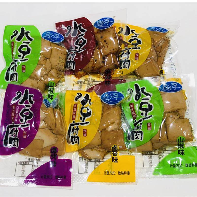 奇分享水豆腐豆干500g重庆特产零食麻辣豆腐干散装小包装包邮