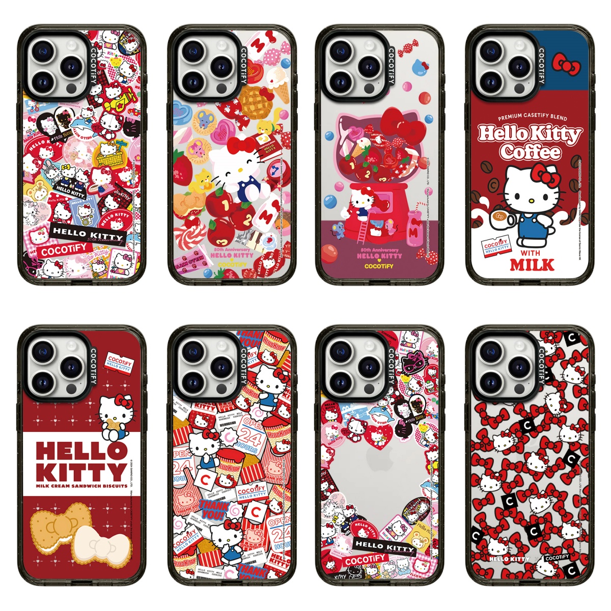 COCOTIFY联名磁吸三丽鸥50周年Kitty凯蒂猫手机壳16Pro适用苹果15亚克力16防摔iPhone14P少女13p卡通可爱防摔
