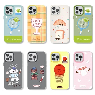 运动网球篮球肤感果冻适用苹果15pro手机壳运动网球支架手提绳iphone15防摔14pro软壳14卡通可爱13pro硅胶13p