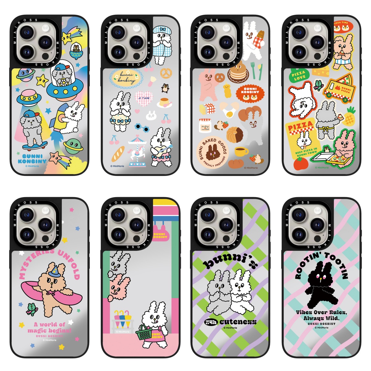 BunniKonbiny兔子镜面磁吸卡通16