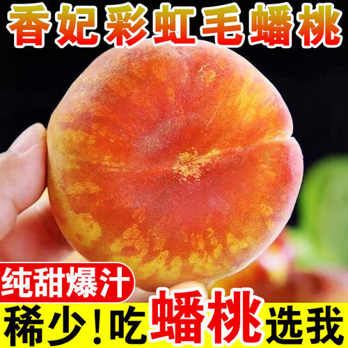 正宗山西头茬彩虹毛蟠桃5斤