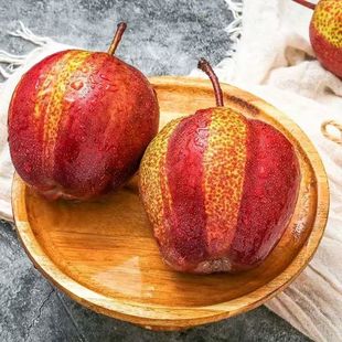 陕西彩虹梨酸甜脆多汁新鲜水果稀有梨子红香酥梨芽变品种 多规格