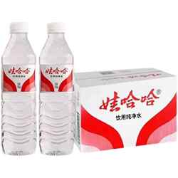 WAHAHA娃哈哈饮用纯净水596ml*24瓶纸箱娃哈哈农夫纯净水非矿泉水