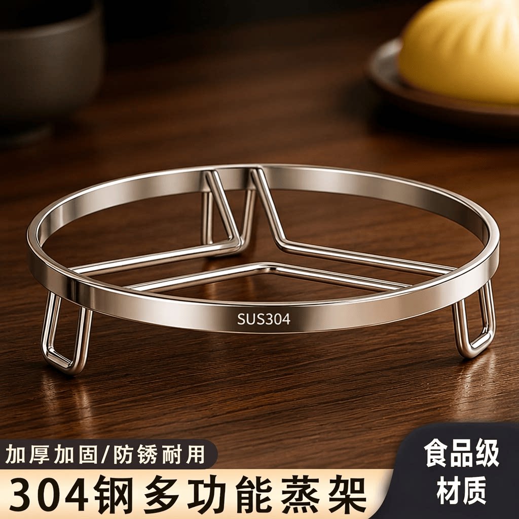 不锈钢加厚蒸架|超6000次加购图片