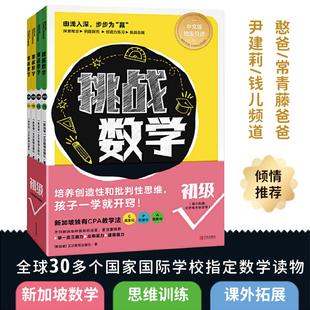 青岛出版 挑战数学初级 8岁新加坡数学思维训练64个专题培养创造性和批判性适合小学低中二三四年级举一反三应用 社 全4册