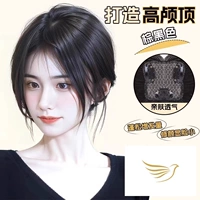 Черная челка изготовленная из настоящих волос, четырехлистный клевер, 25см