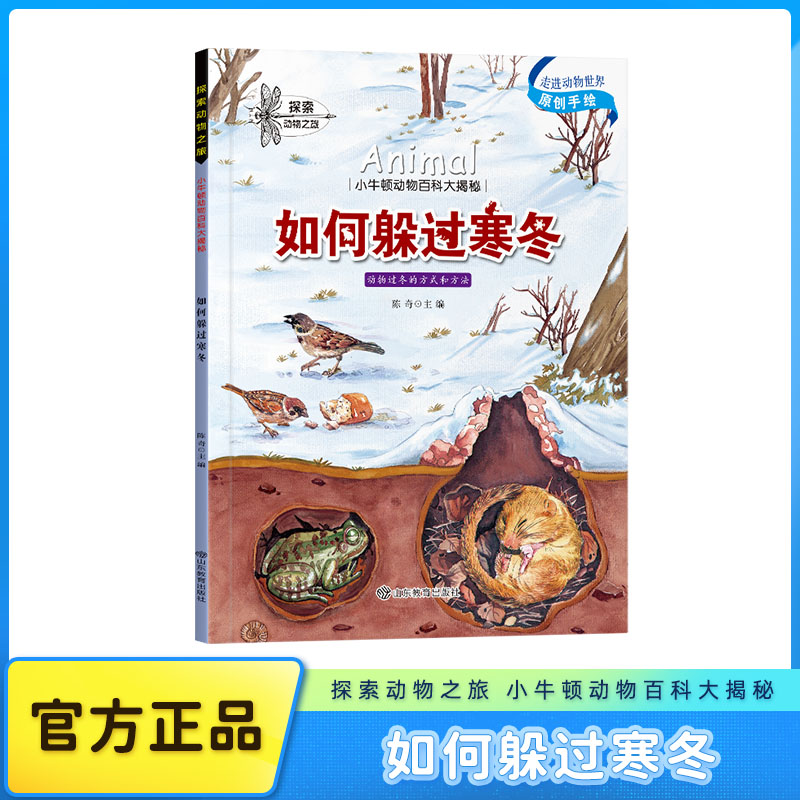 【全彩版】原创手绘插画如何躲过寒冬探索小牛顿动物百科大揭秘科普儿童绘本3到6岁阅读一年级必读4到6岁二三年级课外阅读书籍