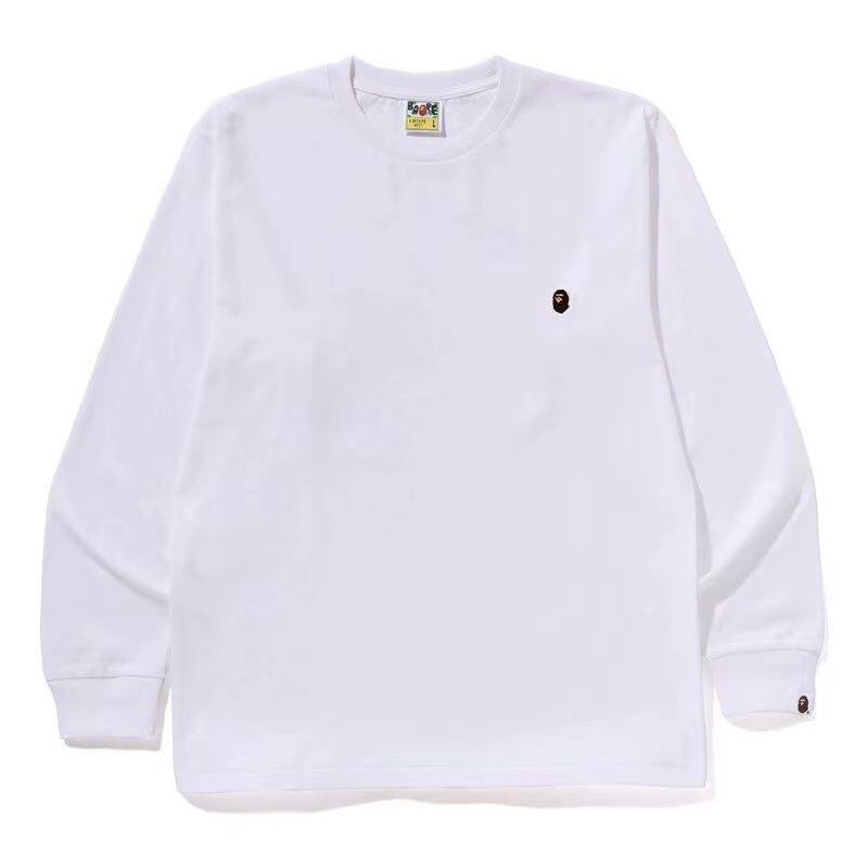 thumbnail for Trendy APE long-sleeved T-shirt heavyweight high version SHARK BAPE ape camouflage base shirt pure cotton 300g parent-child