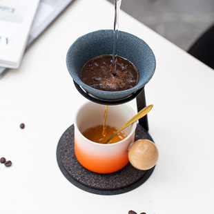 微孔咖啡过滤杯滤碗 大号茶漏泡茶铁架无孔茶滤