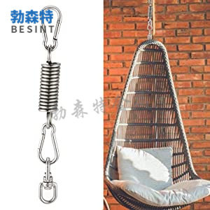 304伸缩弹簧挂钩套装吊床吊椅悬挂缓冲旋转装置 户外吊椅秋千配件