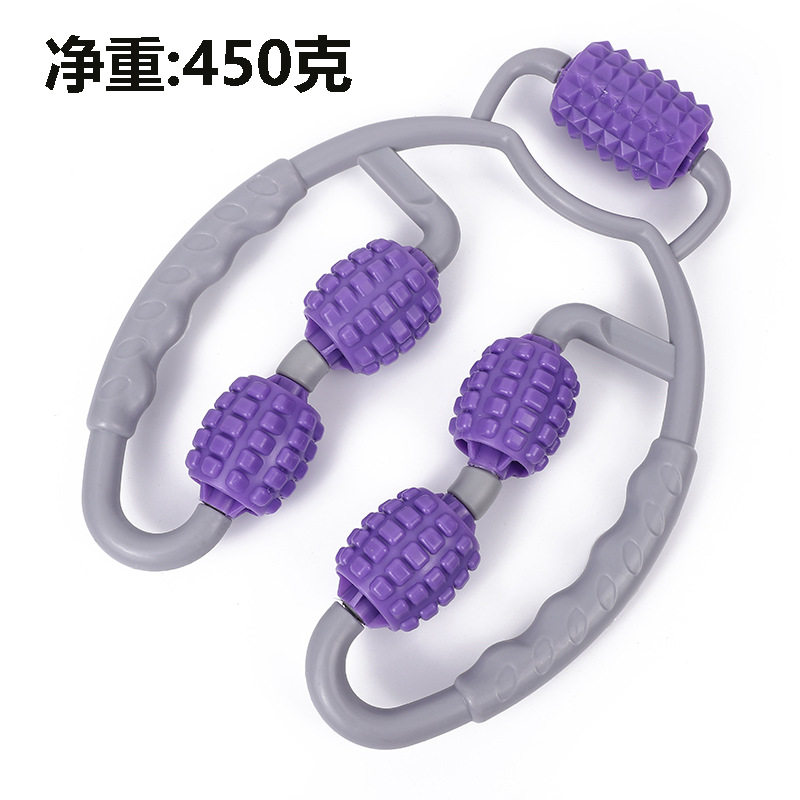 环形夹小腿部按摩器 按摩滚轮瘦腿工具肌肉放松器肌肉型健身美腿