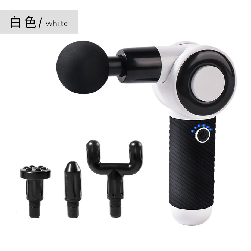 新品可折叠充电按摩器 健身运动筋膜枪电动肌肉放松按摩枪