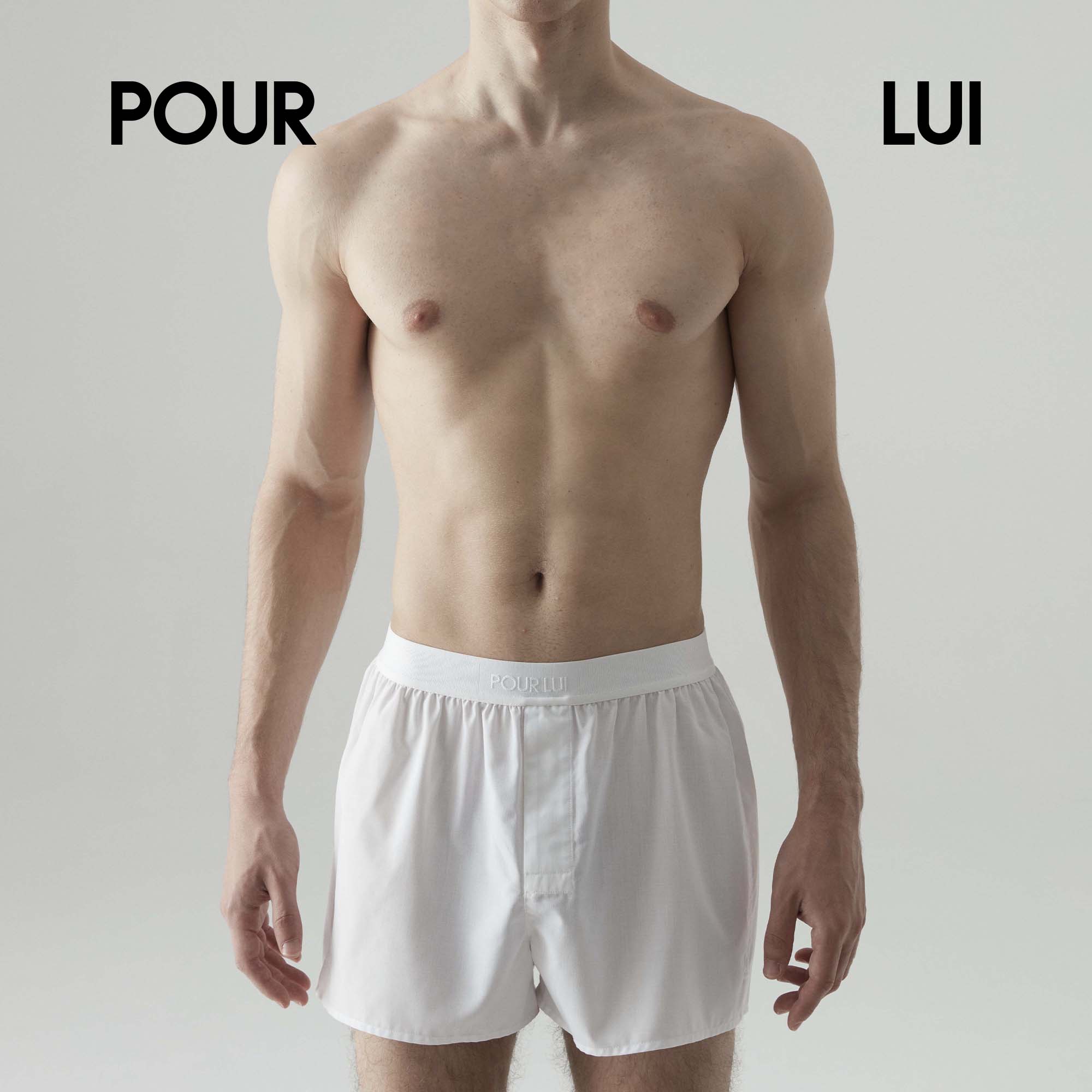 弹力腰带四角短裤POURLUI