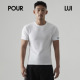 男士 POUR 匹马棉拼接腕带短袖 璞履 上衣 纯色干爽透气 LUI UTP104