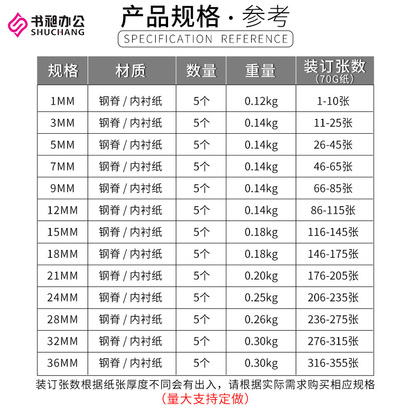 BYKER 봉투 1-36MM 사무용 고무 슬리브 블루 스틸 척추 부드러운 책 표지 접착제 바운드 커버가있는 BOOK CHANG 핫멜트 바인딩