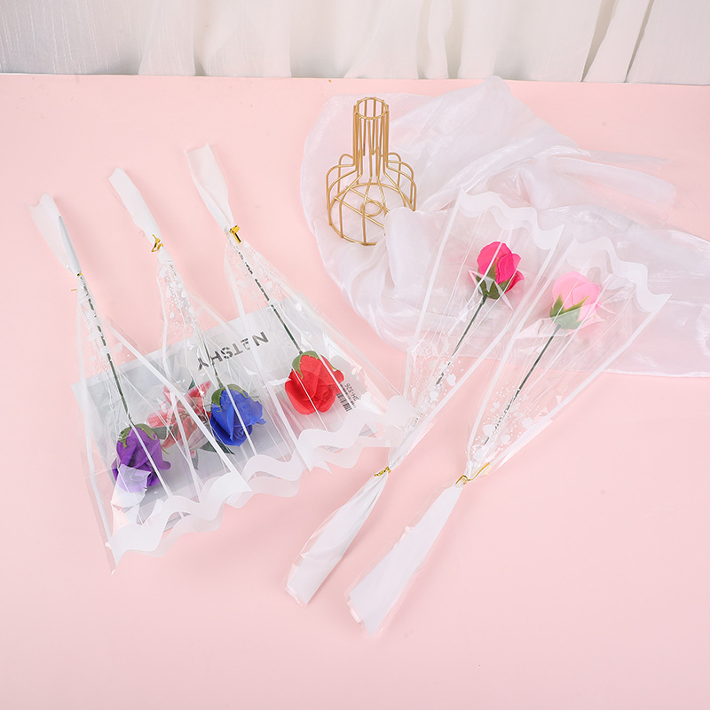 520玫瑰花香皂花仿真单支包装情人节肥皂花母亲节送女友礼物