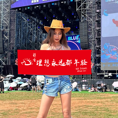 赵雷手幅定制音乐节旗子演唱会应援旗帜刺猬周边手拉横幅定做条幅