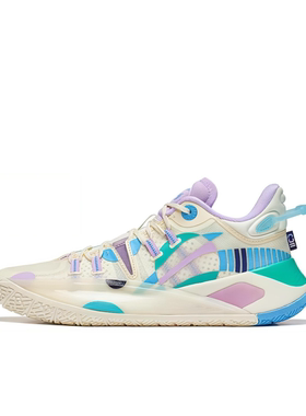 李宁 CJ2 防滑耐磨减震 䨻科技 高弹轻量专业比赛低帮篮球鞋