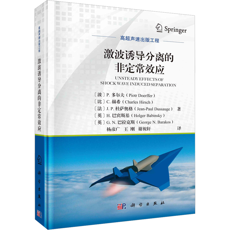 激波诱导分离的非定常效应 科学出版社 (波)P.多尔夫 等 著 杨彦广,王刚,谢祝轩 译 物理学
