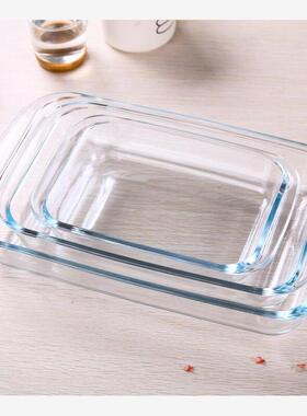 tempered glass dish microwave oven pan risotto dish rectan
