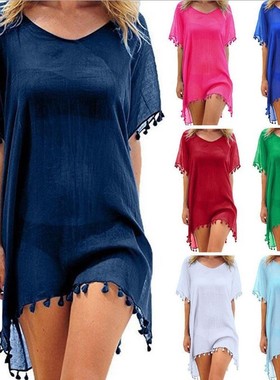 wear Bikini dress Women shirt Beach Cover Up Swimming Wrap