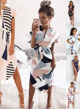 summer dresses 2018 women casual big size ladies beach dress