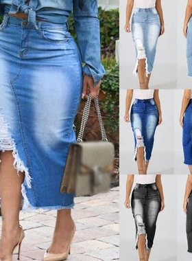 plus size Skirts For Women Skirt Long Clothes Denim Jeans