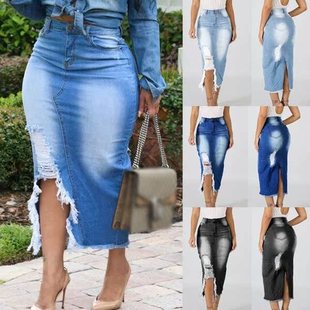plus size Skirts For Women Skirt Long Clothes Denim Jeans