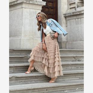 Skirts For Women Long Skirt Winter High Waist Maxi Pleated