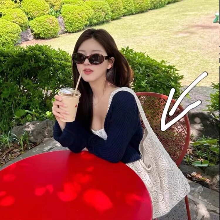 赵露思同款单肩包女田园风水溶蕾丝夏天温柔仙女大容量通勤托特包